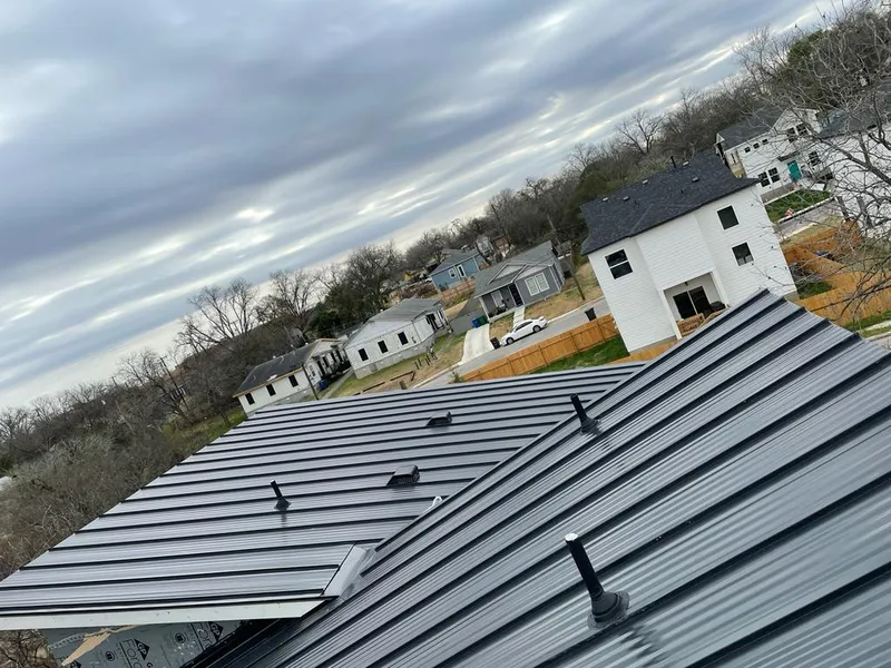 Standing seam metal roof panels with vents for Skylight Repair in Riverdale Park